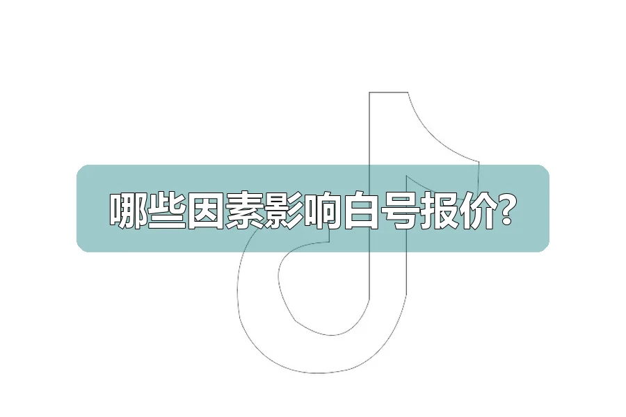 哪些因素影响白号报价?
